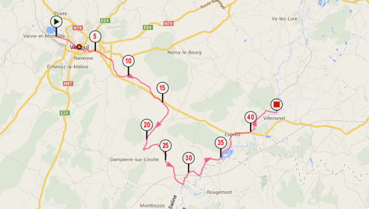 Etape 08 : Vesoul - Villersexel - 45kms